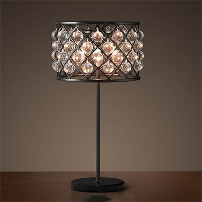 Настольная лампа лофт с кристалами Spencer Table Lamp