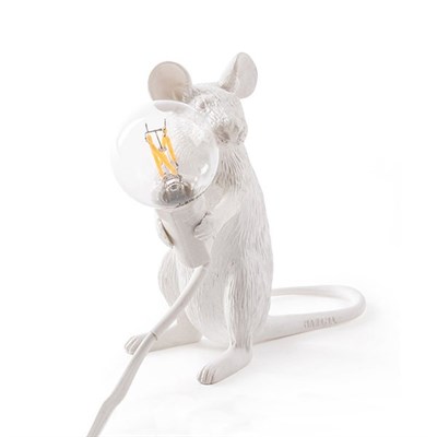 Настольная Лампа Мышь Mouse Lamp #2 H12 см в стиле Seletti - фото 33298