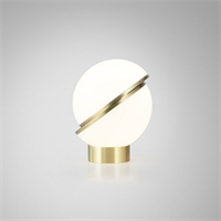 Crescent Table Lamp by Lee Broоm Gold