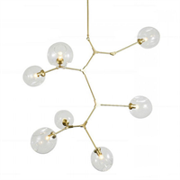 Люстра Branching Bubbles 7 Vertical Gold
