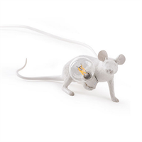 Настольная Лампа Мышь Mouse Lamp #3  Н8 см Белая
