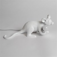 Настольная Лампа Мышь Mouse Lamp #3 Н16 см Белая