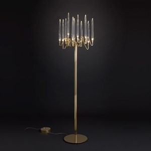 Торшер 12 Floor Lamp Chandelier Gold в стиле Il Pezzo Mancante - фото 33479