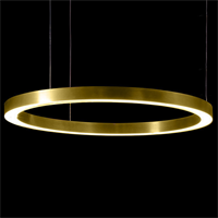 Henge Light Ring Horizontal D90 Brass
