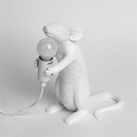 Настольная Лампа Мышь Mouse Lamp #1 H25 см Белая