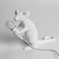 Настольная Лампа Мышь Mouse Lamp #2 H21 см Белая